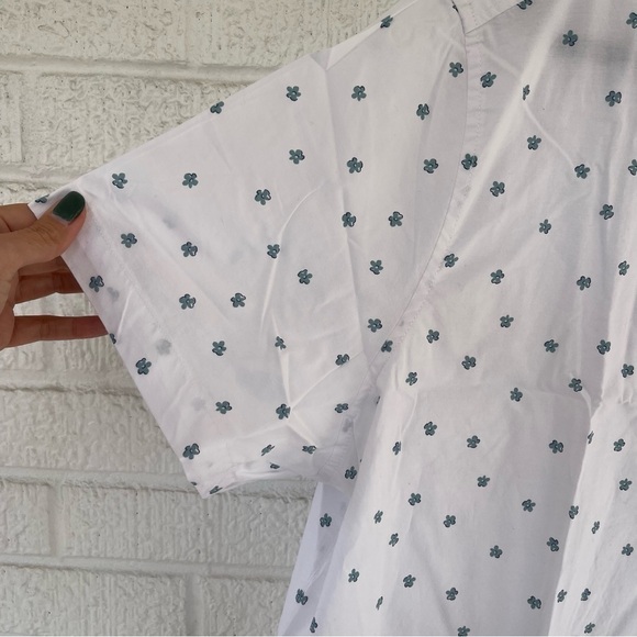 NEW Goodfellow Mens Short sleeve Button Down Floral Print White XXL NWT - Picture 4 of 9